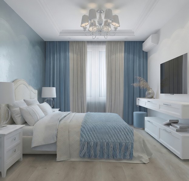 A serene blue bedroom for deep rest — Heaven Hues Calming Colours